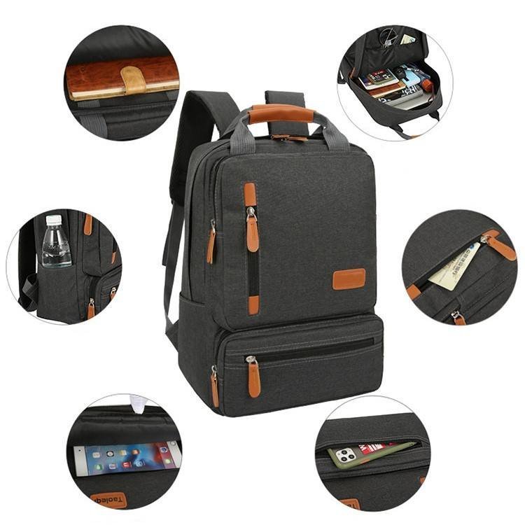 New Men's Casual Three-Piece Set Backpack - Image 4