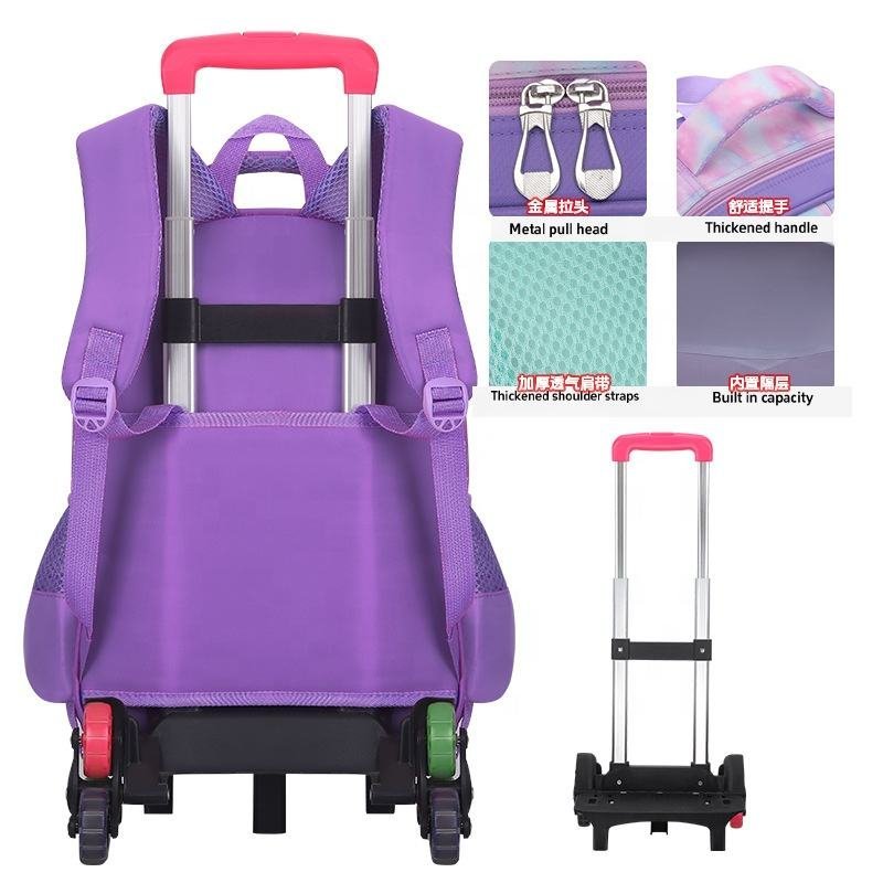 School Supplies Wholesale Mochila Girl Backpack Kids Trolley School Bag - Image 2