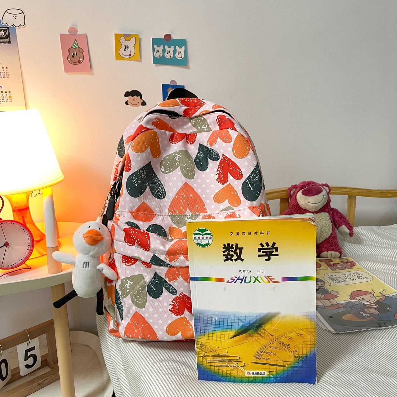 Backpack Fully Printed Letters Multi - Image 3