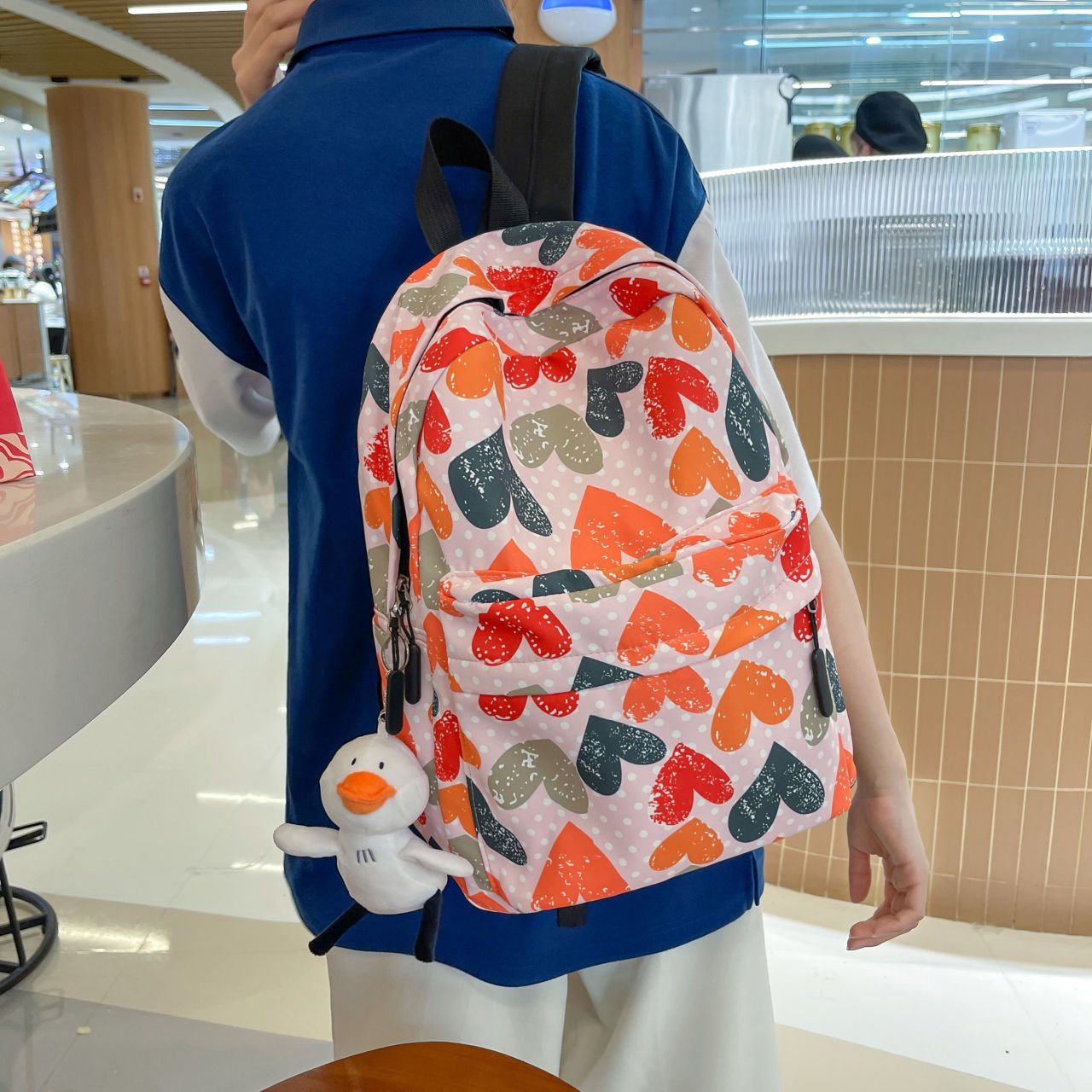 Backpack Fully Printed Letters Multi - Image 2